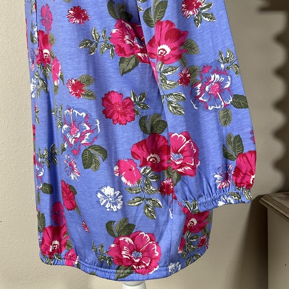 Julipa L/XL Purple Floral Blouse - Picture 6 of 13